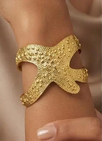 اسوره Golden Starfish ستانلس ستيل - مقاومة للصدأ شامله ضمان