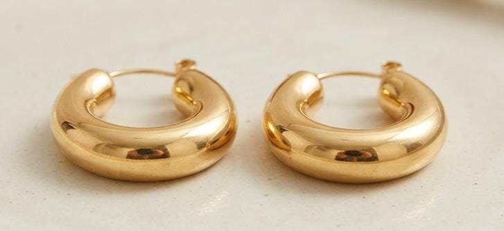 حلق Golden Circle ستانلس ستيل - مقاوم للصدأ شامل ضمان